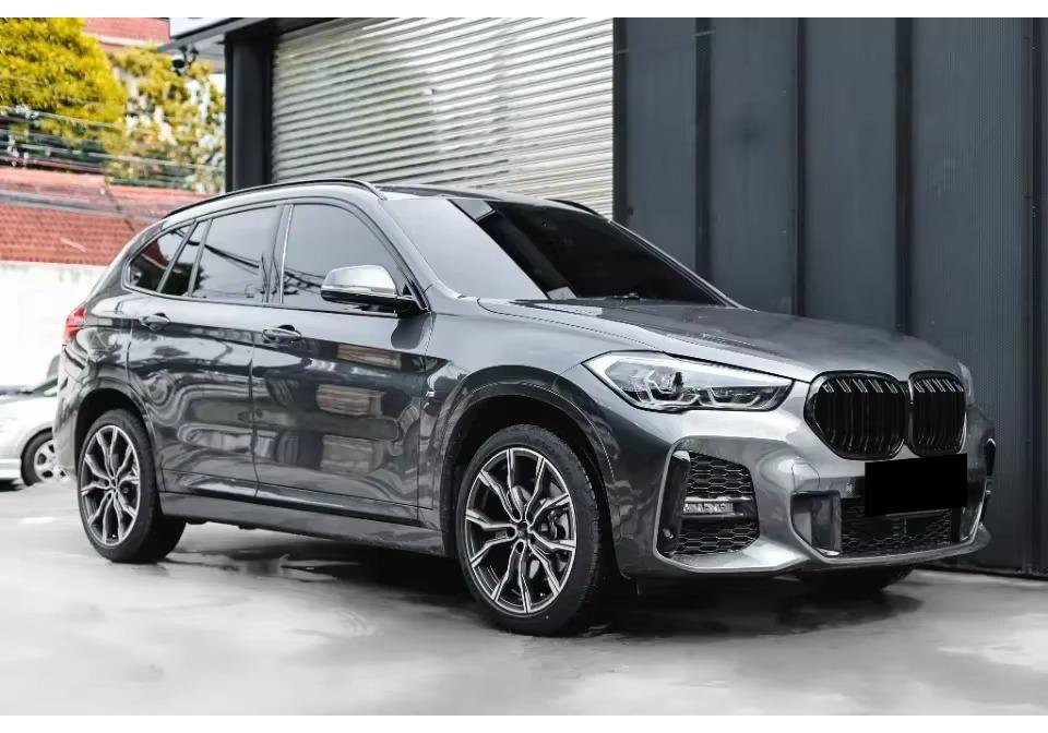 Compatible Black Chrome Kidney Grille for 2020-2022 BMW X1 F48/F49