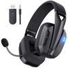 WolfLawS TA3000 Wireless Gaming Bluetooth Wired Detachable 3D Surround 48 Hours of Continuous Wireless Compatible with and Xbox Headset, 2.4G, 5.2,