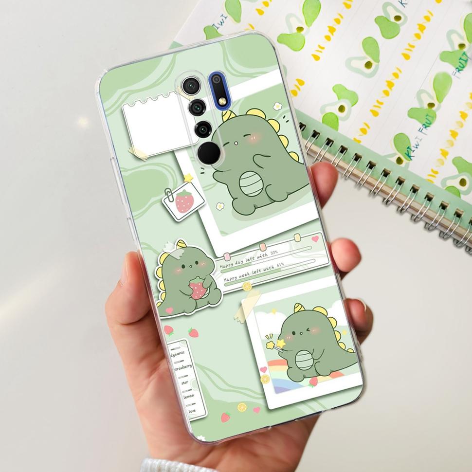 For Xiaomi Redmi 9 2020 Case Cute Cartoon Cover Soft Silicone Phone Case For Xiaomi Redmi 9 Redmi9 ShockProof Bumper 6.53"