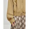 INMAN Women's Pure Cotton Retro Stand Collar Short Jacket