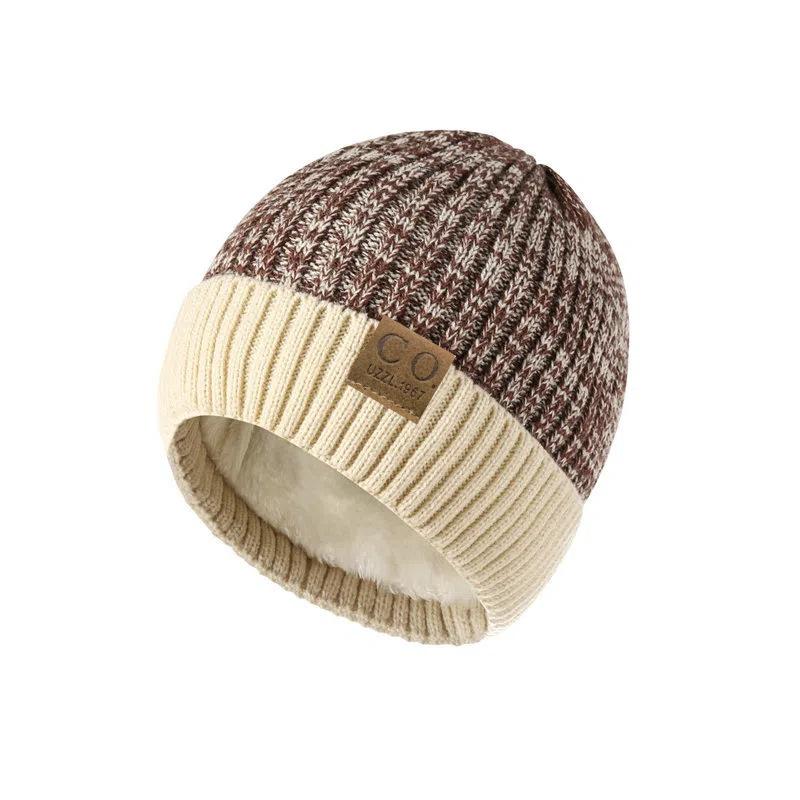1 Piece, Autumn and Winter, Knitted Hat, Thickened Velvet, Pullover Hat, Unisex, Woolen Hat, Korean Version Hat, Winter Hat