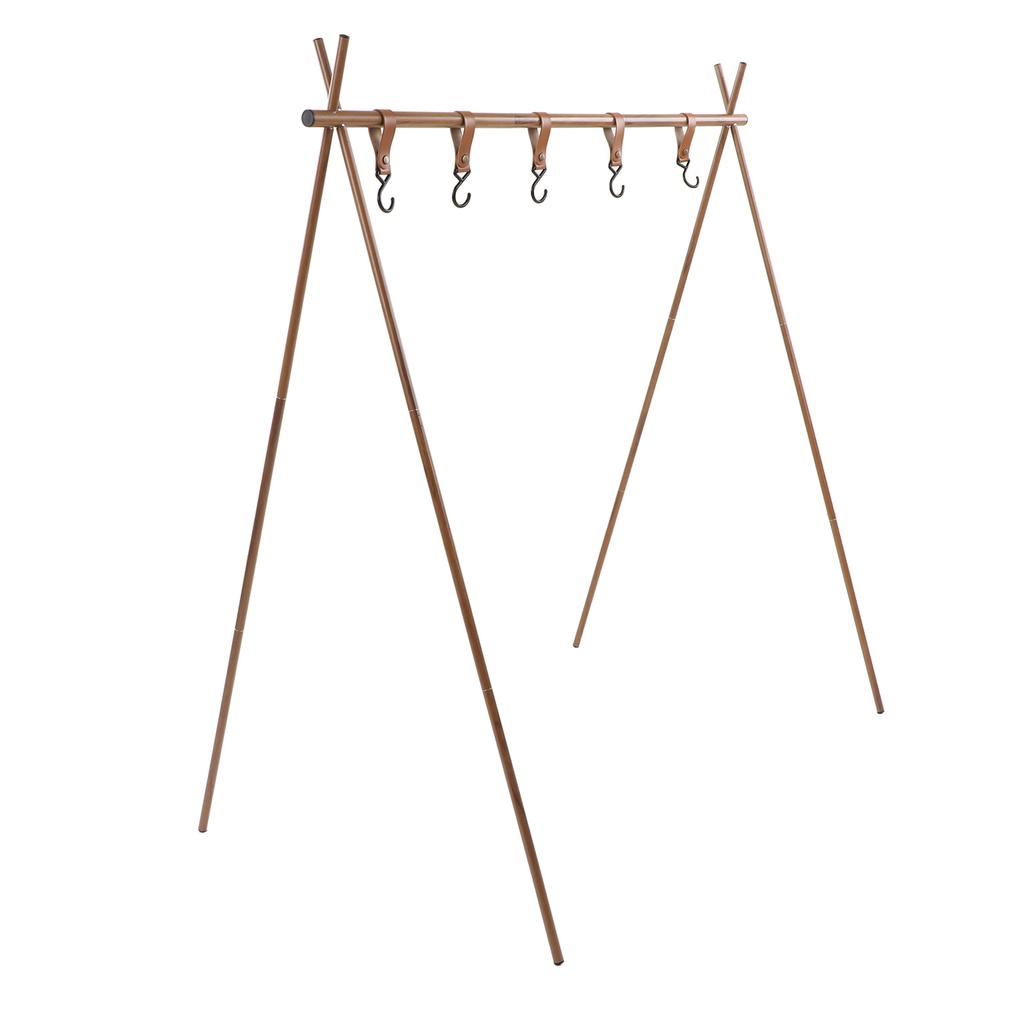 Lightweight Camping Hanging Rack Hook Design Aluminum Alloy Outdoor Camping Hanging Rack for BBQ