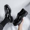 New Glossy Leather Shoes Men'S Korean Version Of Trendy Hairstylist Patent Leather, That Is Heightening Platform Leather Shoes 20353-R
