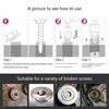 Portable Efficient Easy Out Screw Extractor Nut Removal Set Suitable for Damaged Stripped Rusted Bolts Home Workshop Use