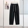 Plus Size Women's Embroidered Casual Drawstring Dad Jeans - Early Spring Collection