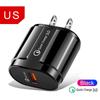 QC 3.0 Fast Mobile USB Charger, Smart 18W EU/US Plug