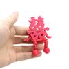 Yousheng 1/5Pcs 3D Printed Chinese Character Figurine Year of The Horse Red Character Figure with Articulated Legs New Year Decoration Ornament