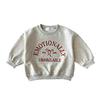 "Korean Girls' Embroidered Pullover: New Autumn Loose Fit Round Neck Sweatshirt for Kids"