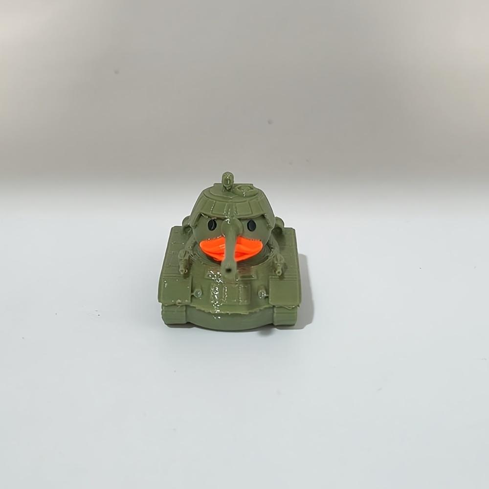 

Fantastical Military Duck Statue Ornaments, Creative Tank Duck Home Room Bookshelf Decorations, Desktop Bookshelf Decorations