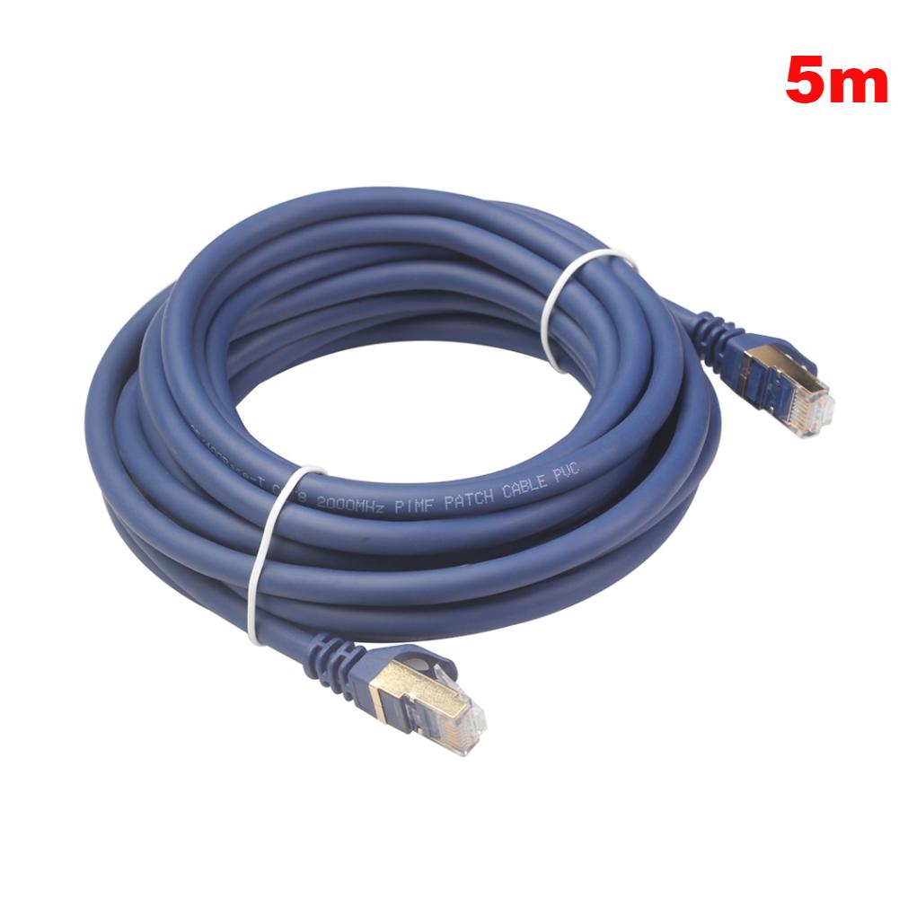 30-1M Ethernet Cable 40Gbps 2000MHz CAT8/5E Networking Elastic PVC Internet Lan Cord for Laptops PS4 Router RJ45 NetworkCable