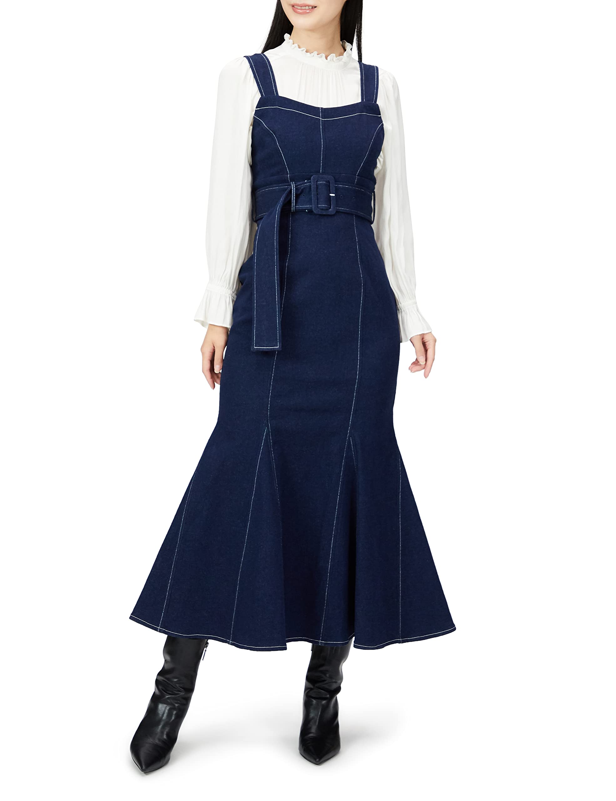 

SNIDEL Women s Corset Mermaid Jumper Skirt SWFO224292 IND 1