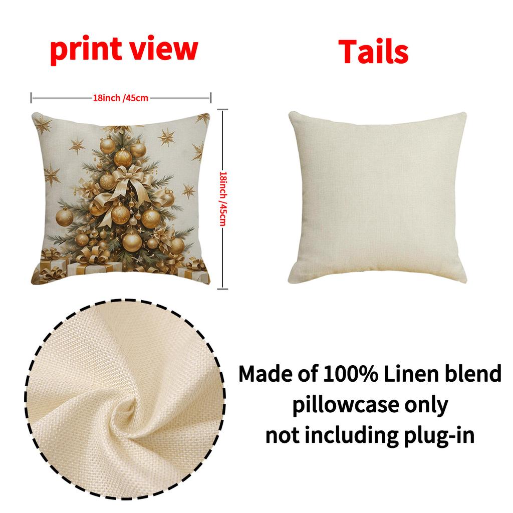 Weihnachts-Kissenbezug Autositzkissen Indoor Vielseitige Feiertagsdekoration Sofakissen