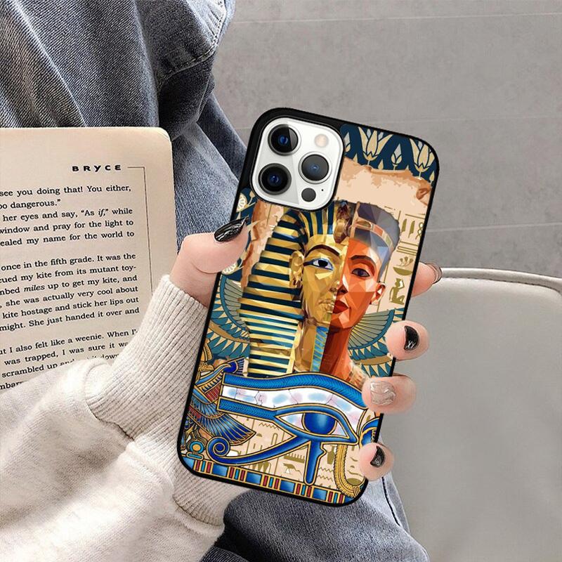 Egypt King Tutankhamun Phone Case For iPhone 17 Air 16 15 14 Plus 11 12 13 Pro Max Coque Cover Shell