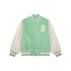 MLB Boston Red Sox Color Block Sherpa Corduroy Baseball Jacket Unisex Jacket Light-Mint 3AJPEC116-43MTL