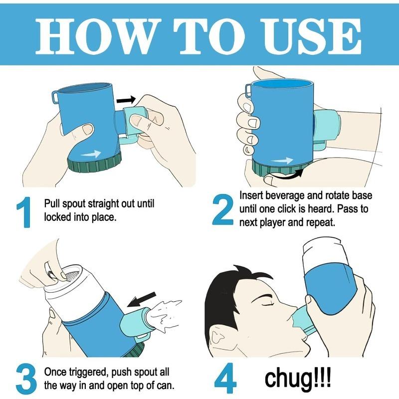 Lustiges Schrotflinten-Roulette Trinkspiel für zufälligen Bier-Shotgun-Spaß, Radspiel, Bierpartyspiel für Tailgate, BBQ, Vorspiel