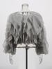 Elegant Ruffle Patchwork Round Neck Top for Women - 2026 Spring/Autumn Collection