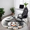 1pc White Pumpkin, Witch Hat Chair Carpet for Office, Soft Comfortable Mat For Office, Living Room, Bedroom, Machine Washable Carpet Yy251112118