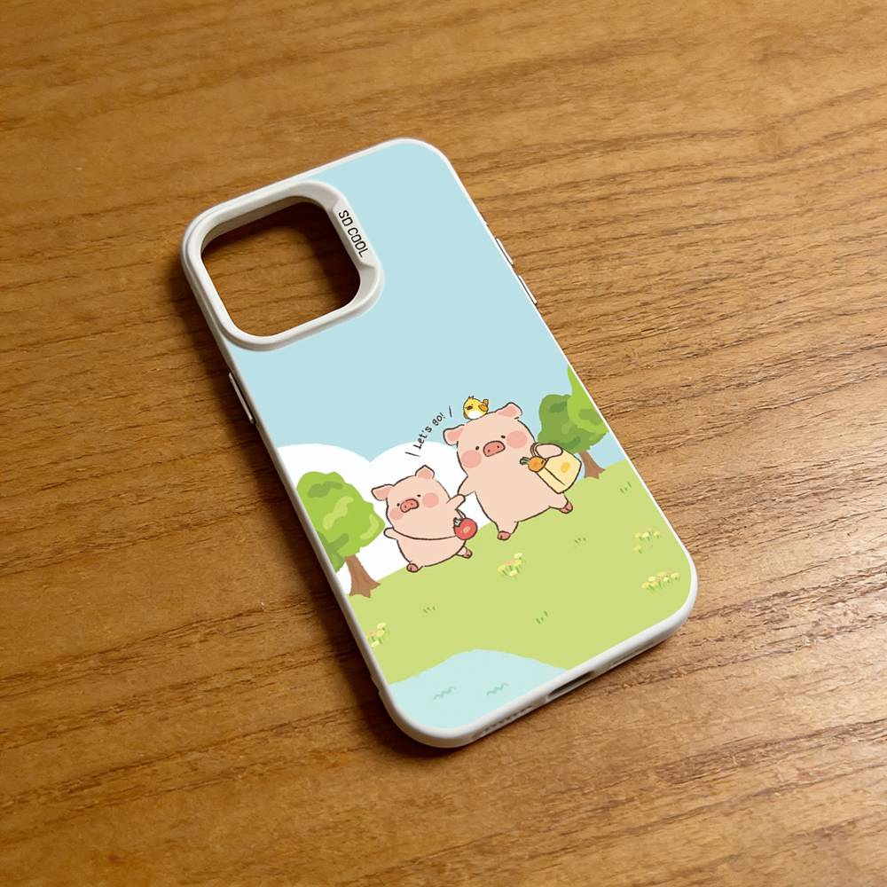 Cute Pig Daily Phone Case for iPhone 17 16 15 14 13 12 11 Pro Plus Max Air Mini X XS TPU Bumper