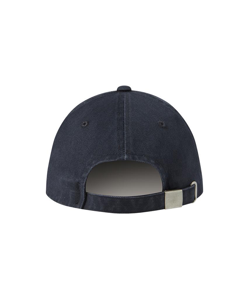 BEYOND CLOSET [Collection Line] Heritage Logo Washed Chino Cap Navy
