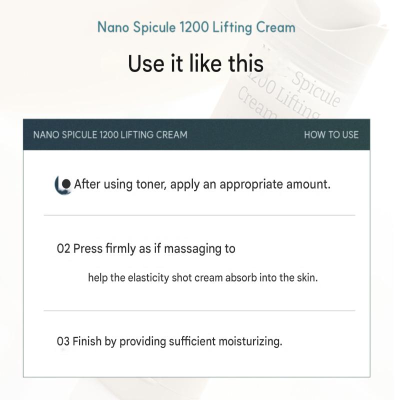 [VELY VELY] Crema Lifting Nano Spicule 1200ml 50ml