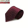 Business Dress Men'S Tie, High-End Silk Jacquard Tie 8Cm Striped Tie