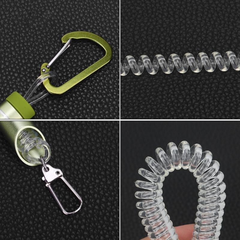 2pcs Retractable Safety Lanyard Fishing Tackle Accessory Fishing Lanyard with Metal Clip for Pliers Boating Fly Fishing