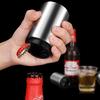 Automatic Beer Bottle Opener Stainless Steel Press Type Opener Magnet Push Down Bottle Opener Soda Cap Openers Kitchen Gadget