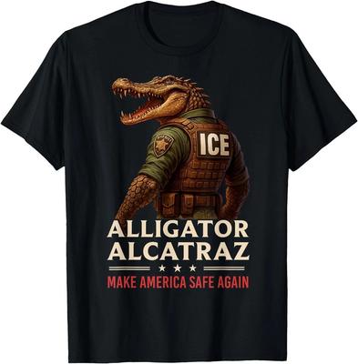 Alligator Alcatraz Ice Nature’s Own Border Patrol Herren Damen T-Shirt ICE T-Shirt