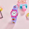 Relógio de Pulso Infantil de Silicone Quartzo Desenho de Borboleta