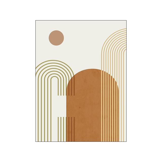Abstract Geometry Picture Canvas Painting Wall Art Minimalist Line Poster and Print for Modern Home Decor Living Room Design
