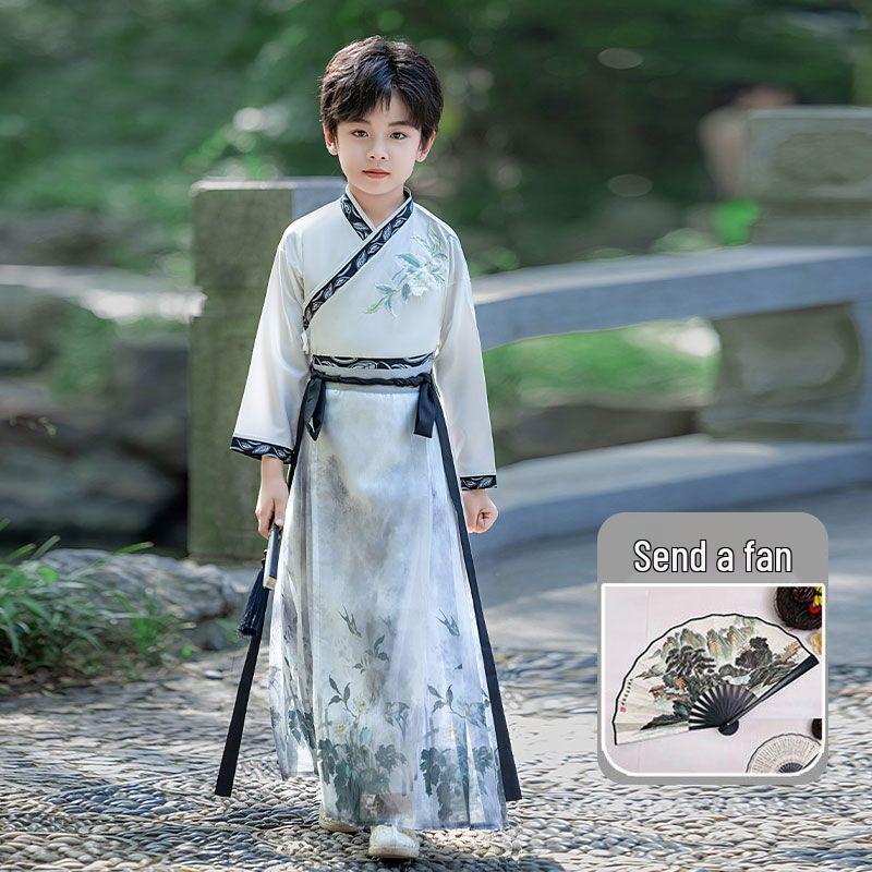 Boys  Autumn Ming Dynasty Style Hanfu: Ancient Chinese Tang Suit for Young Masters 110