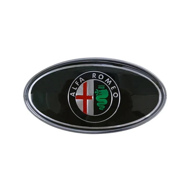 Metalowe Godło Przód Bagażnik Samochodu dla Alfa Romeo 155 156 159 Mito Giulia GT Brera Spider Giulietta 147 166 147 Akcesoria Samochodowe