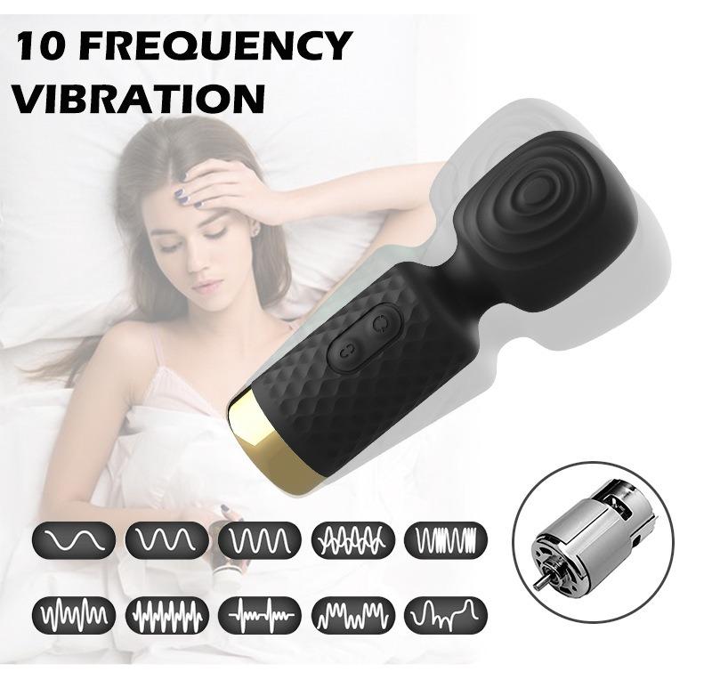Pink 10 Frequency AV Stick Vibrator for Women Clitoral Stimulation G Spot Massager Adult Sexy Toy Pro Masturbator