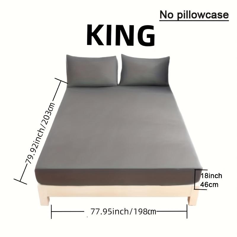 Minimalist Black and White Gray Super Soft Fitted Sheet with Deep Pockets Mattress Protector Breathable Mattress Cover, Four Seasons Bedding