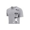 Air Jordan Retro American Style Lightweight Knit Sports T-Shirt with Logo Men Tops Grey DA9785-091