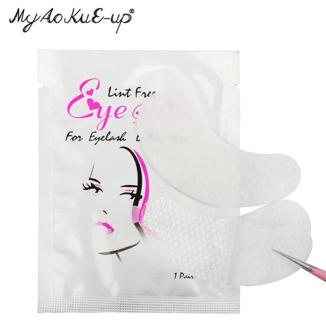 

50 пар бумажных патчей для наращивания ресниц, привитых наклеек для глаз, накладок для ресниц под накладки на глаза, наклеек на кончики 50PCS