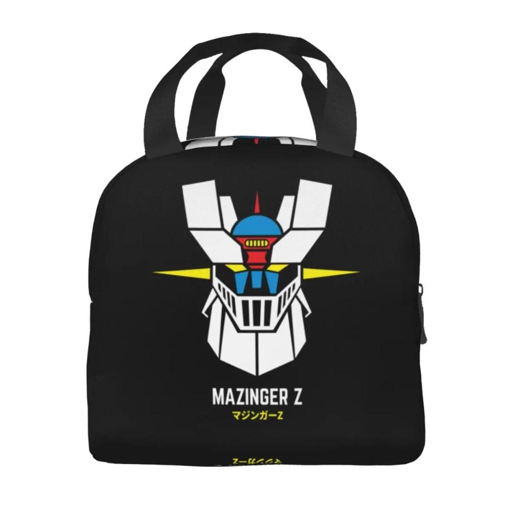 Custom Ufo Robot Grendizer Goldrake Mazinger Z Portable Lunch Boxes for Women Leakproof Thermal Cooler Food Insulated Lunch Bag