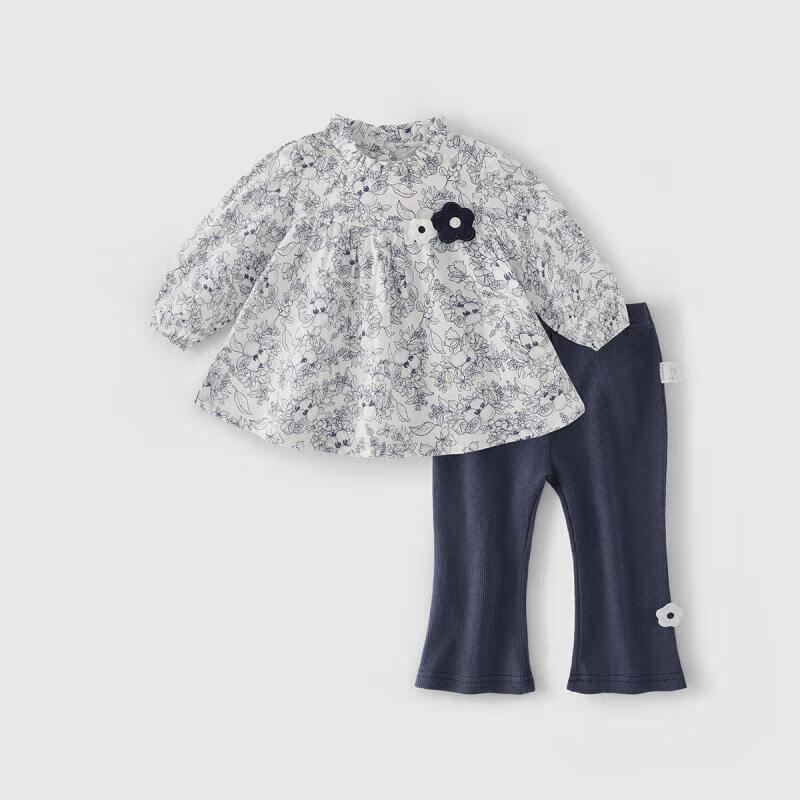 JELLYBABY Girls  Floral Two-Piece Autumn Set