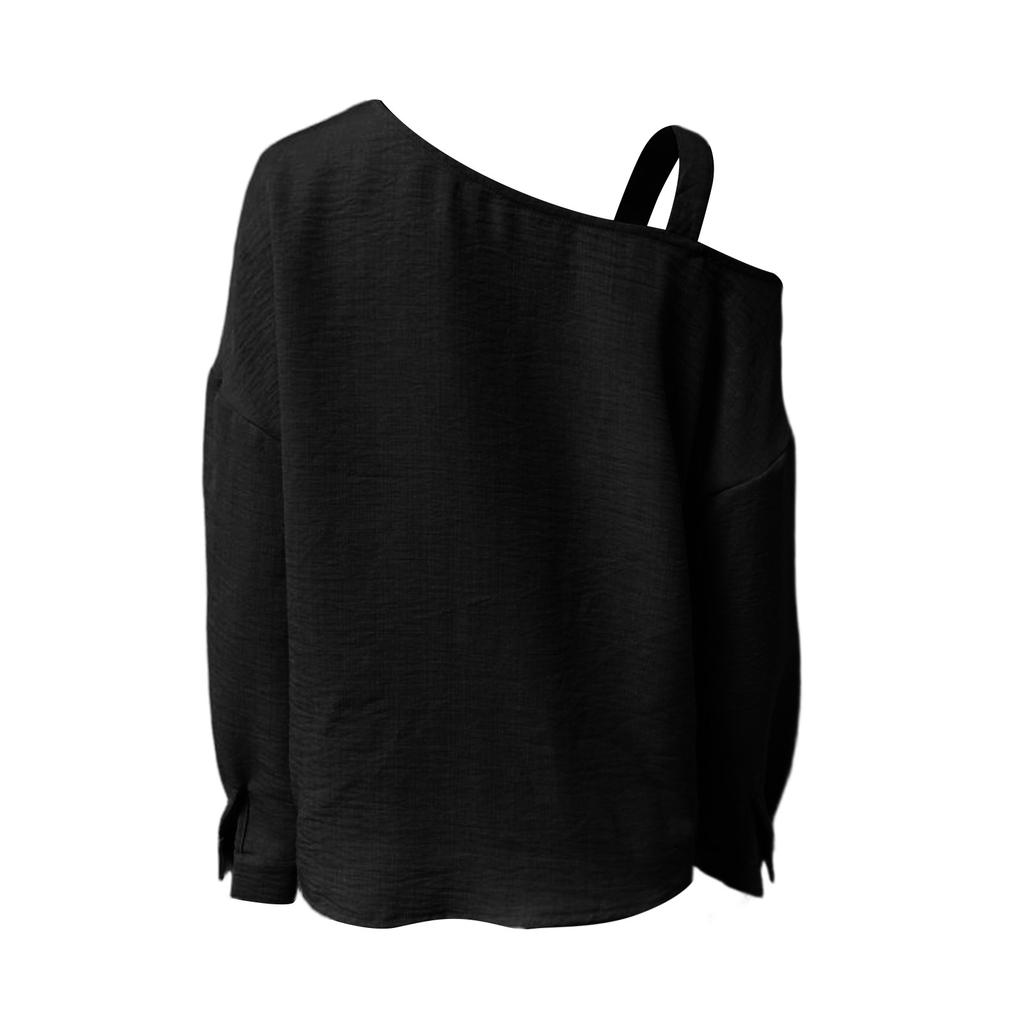 Womens Spring Tops Off Shoulder Design Summer Shirts for Women Long Sleeve Womens Summer Shirts Dressy Tops for Women