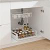 Adjustable Cabinet Organizer Rack Stable Under-Sink with Pull-out Basket