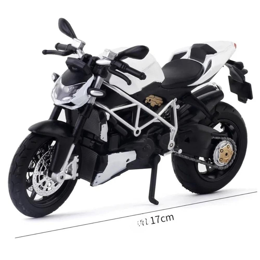1/12 Scale Ducati Streetfighter S Muscle Alloy Motorcycle Diecast Model Sound & Light Desktop Collection Decorative Gift Boys
