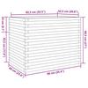 VidaXL Jardinière 90x60x68,5 cm bois de pin imprégné, jardinière d'extérieur, bac à fleurs, bac à tomates, jardinière de 3282503