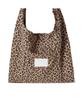 The Green Lab Leopard Suede Shoulder Bag [Camel]
