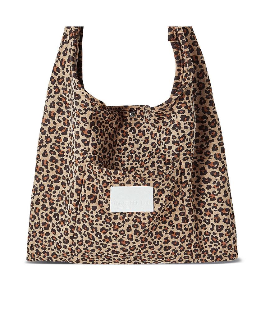 The Green Lab Leopard Suede Shoulder Bag [Camel]