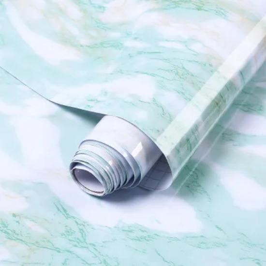Waterproof Marble Vinyl Film Self Adhesive Wallpaper for Bathroom Kitchen Cupboard Countertops Contact Paper Home Decor Stickers