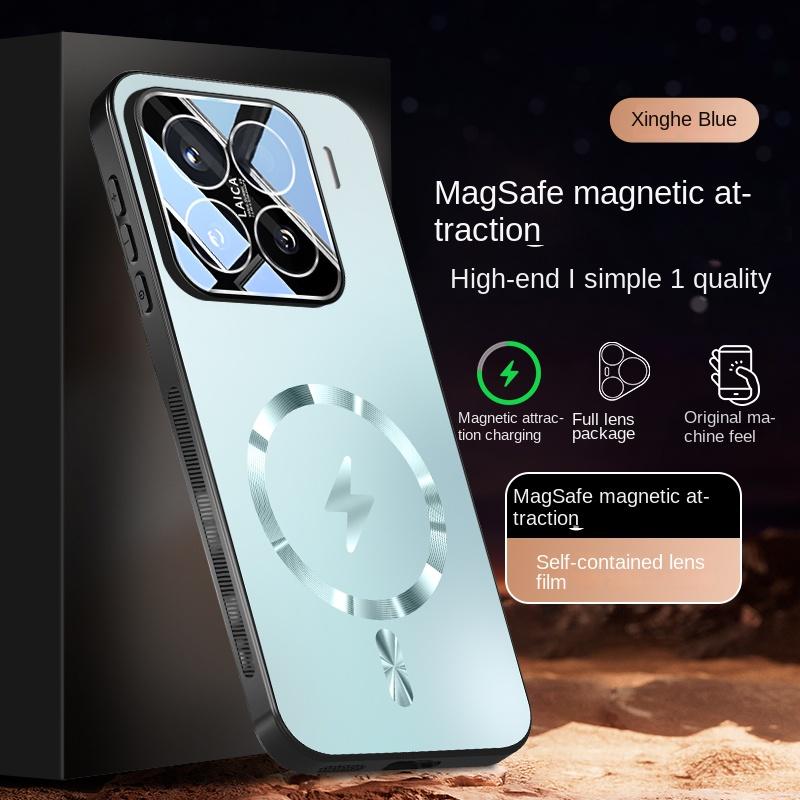 

Для Xiaomi 15 15 Pro чехол из ТПУ с полной защитой объектива, магнитным противоударным покрытием и защитой от отпечатков пальцев For Xiaomi 15 синий