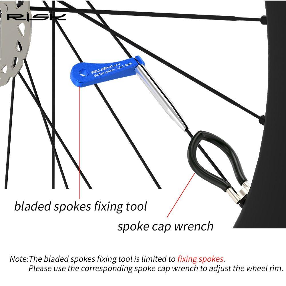 Repair Flat Spoke Fixing Tool 0.8mm to 1.3mm Spoke Adjustment Tool Premium Fixator Workshop
