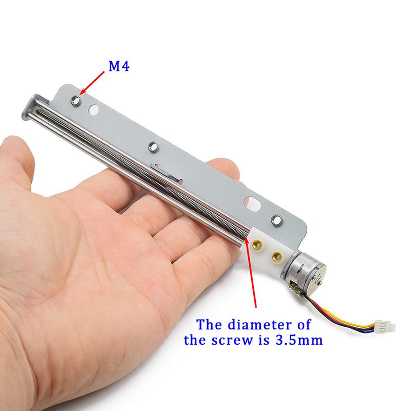 123Mm Linear Actuator Micro 15Mm Linear Stepping Motor With Nut Two-Phase Four-Wire Stepper Motor Diy 3D Printer
