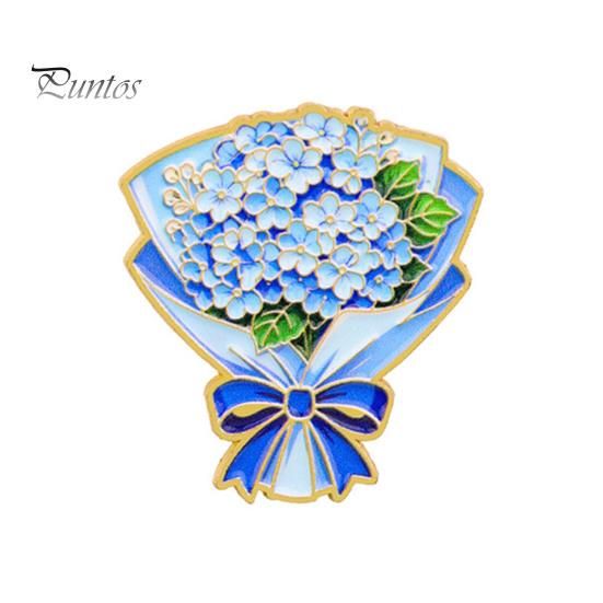 Enamel Flower Pin Set Bouquet Brooch for Women, Romantic Jewelry, Durable Floral Zinc Alloy Lapel Coats Dresses And Scarves Gold Edge Aesthetic