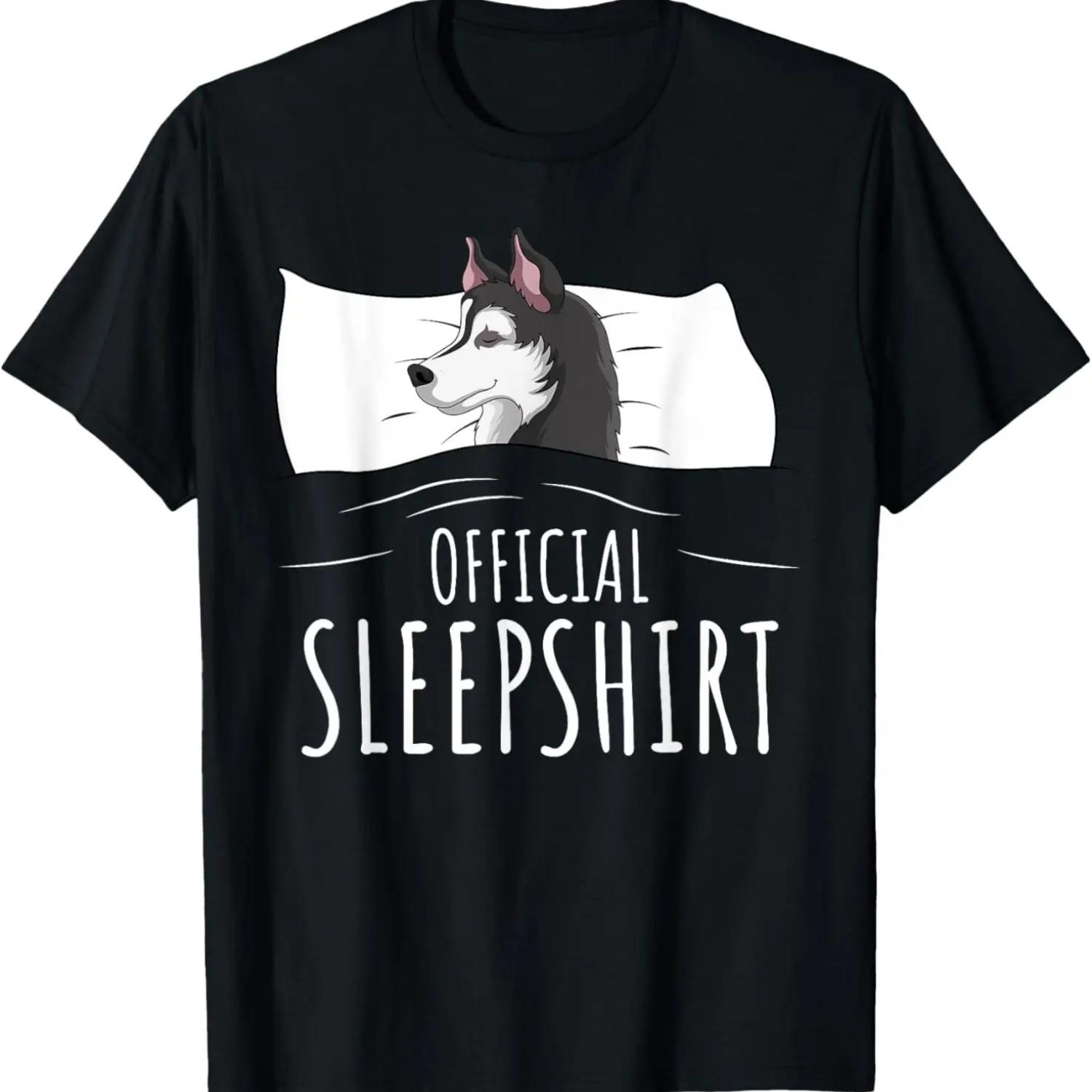 Husky Dog Official Sleepshirt T-Shirt S чёрный